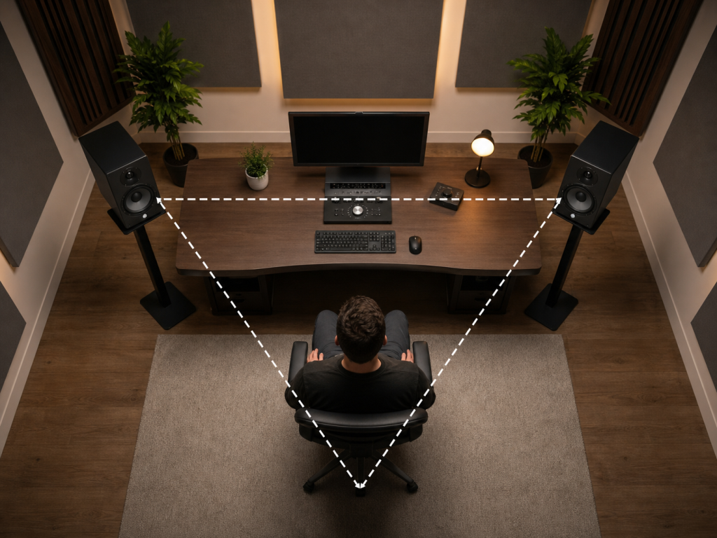 studio monitor placement